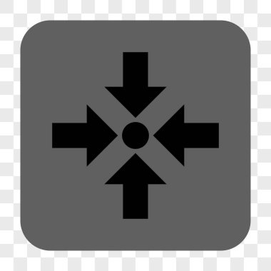 Çekmek yuvarlak okları kare düğme