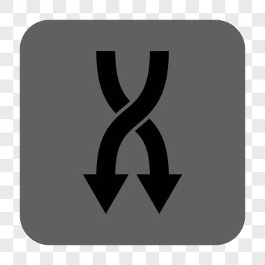 Yuvarlatılmış Kare düğme aşağı okları shuffle