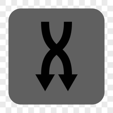 Yuvarlatılmış Kare düğme aşağı okları shuffle