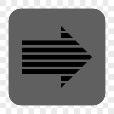 Şerit ok sağ yuvarlak kare düğme