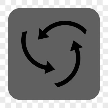 Girdap okları yuvarlak kare düğme