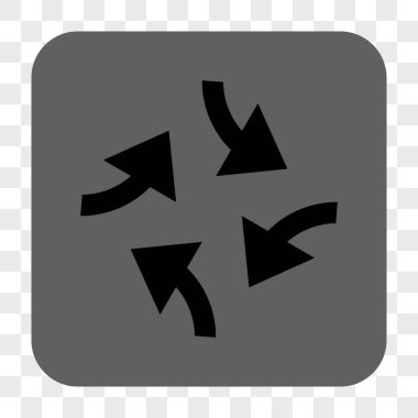 Girdap okları yuvarlak kare düğme