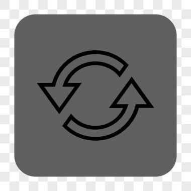 Eşitleme okları yuvarlak kare düğme