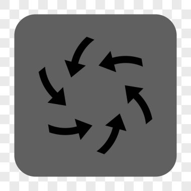 Girdap okları yuvarlak kare düğme