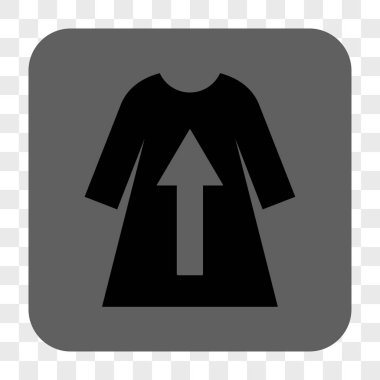 Kadın elbise kalkış yuvarlak kare düğme