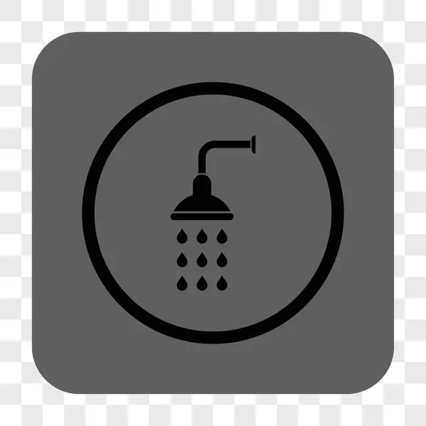 Shower Rounded Square Button — Stockvector