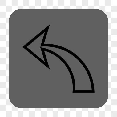 Yuvarlatılmış Kare düğme geri al