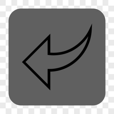 Yuvarlatılmış Kare düğme geri al