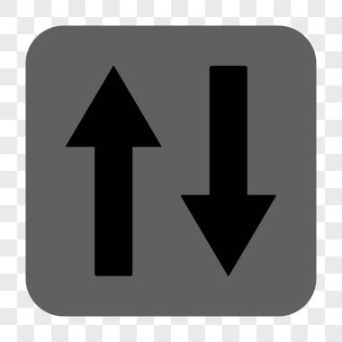 Dikey Çevir okları yuvarlak kare düğme