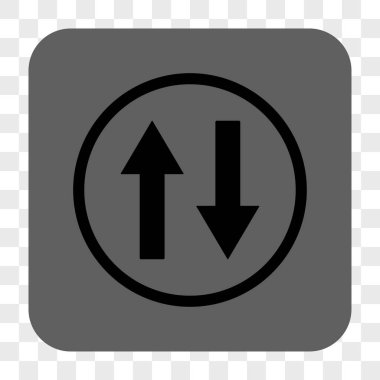 Dikey Çevir okları yuvarlak kare düğme
