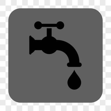 Musluk suyu yuvarlak kare düğme