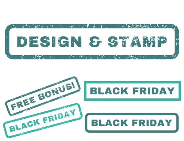 Design Stamp Rubber Stamp — Stock Vector