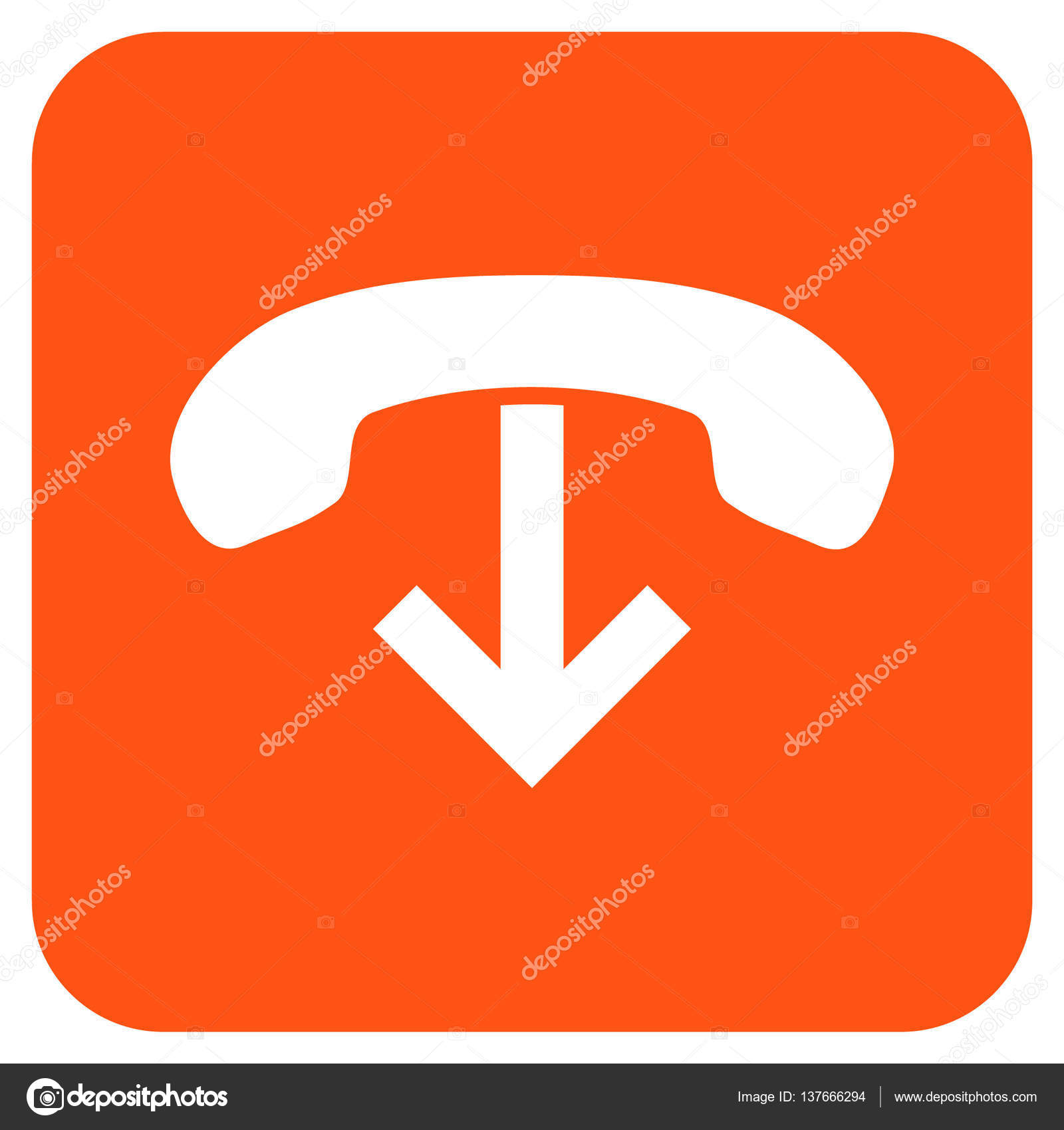 携帯電話のフラット ハングアップ乗ベクトルのアイコン ストックベクター C Anastasyastocks Gmail Com