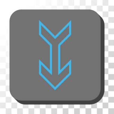 Yuvarlatılmış Kare vektör düğmesini aşağı ok