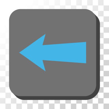 Ok sol düğme kare vektör yuvarlak