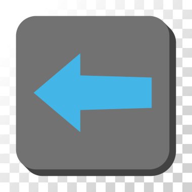 Ok sol düğme kare vektör yuvarlak