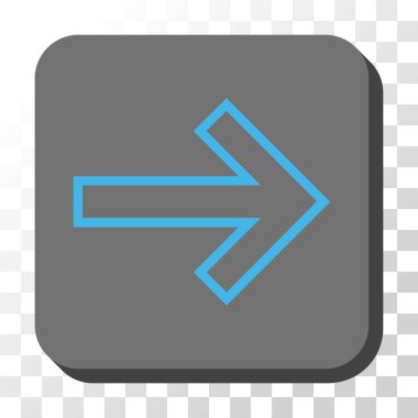 Kare vektör düğme ok sağ yuvarlak