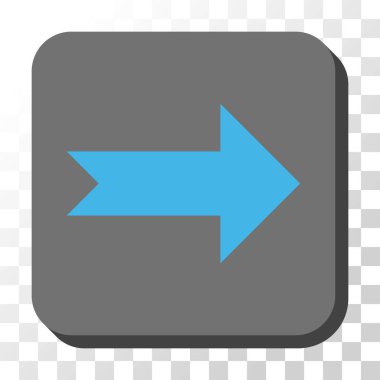 Kare vektör düğme ok sağ yuvarlak