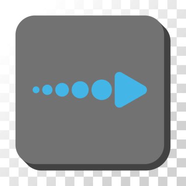 Kare vektör düğme ok sağ yuvarlak