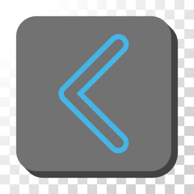 Ok ucu sol düğme kare vektör yuvarlak