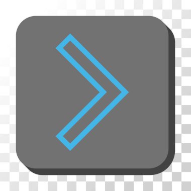 Kare vektör düğme ok ucu sağ yuvarlak