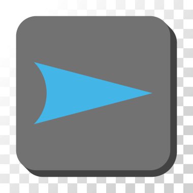 Kare vektör düğme ok ucu sağ yuvarlak