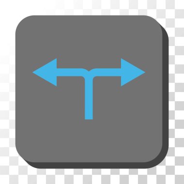 Bifurkasyon oklar sola doğru kare vektör düğmesini yuvarlak