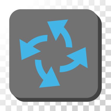 Santrifüj okları yuvarlak kare vektör düğmesi