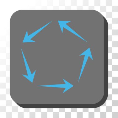 Dolaşım yuvarlatılmış kare vektör düğmesi