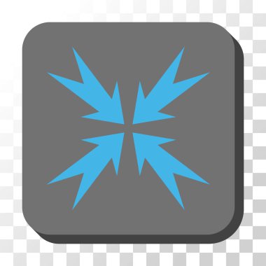 Sıkıştırma OK düğme kare vektör yuvarlak