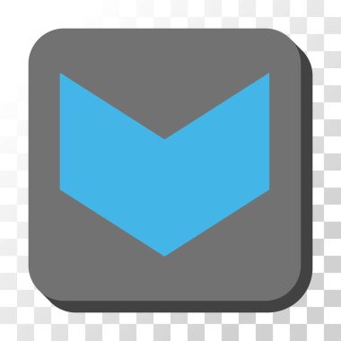 Yuvarlatılmış Kare vektör düğmesini aşağı yön