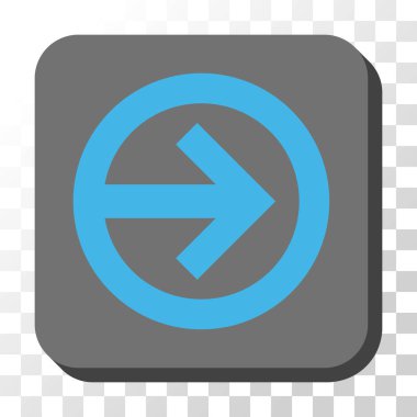 Kare vektör düğmesini yön sağ yuvarlak