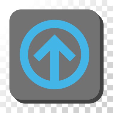 Yuvarlatılmış Kare vektör düğmesini yukarı yön