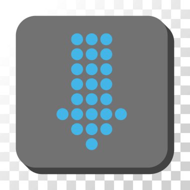 Yuvarlatılmış Kare vektör düğmesini aşağı noktalı ok