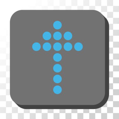 Yuvarlatılmış Kare vektör düğmesini yukarı noktalı ok