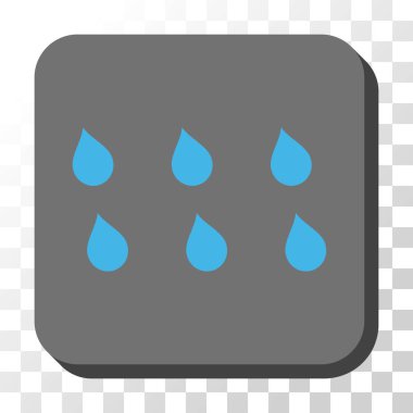 Damla yuvarlatılmış kare vektör düğmesi