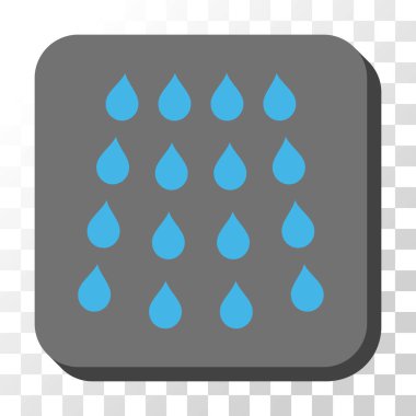 Damla yuvarlatılmış kare vektör düğmesi