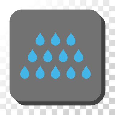 Damla yuvarlatılmış kare vektör düğmesi