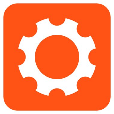 Vites düz kare vektör simgesi