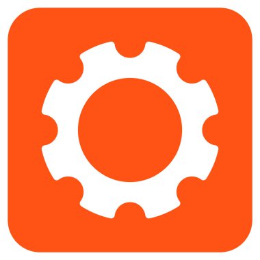 Vites düz kare vektör simgesi