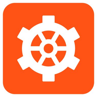 Vites düz kare vektör simgesi