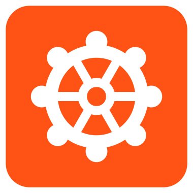 Vites düz kare vektör simgesi