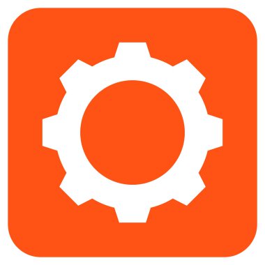 Vites düz kare vektör simgesi