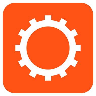 Vites düz kare vektör simgesi