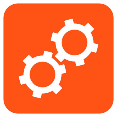 Vites düz kare vektör simgesi