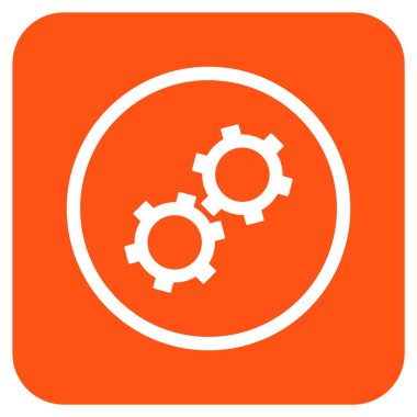 Vites düz kare vektör simgesi