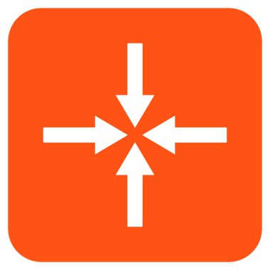 Etkisi oklar düz kare vektör simgesi