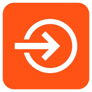 Alma düz kare vektör simgesi