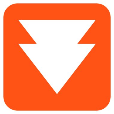 Düz kare vektör simgesi taşı