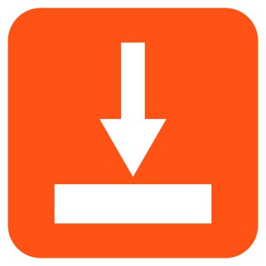 Alt düz kare vektör simgesi hareket